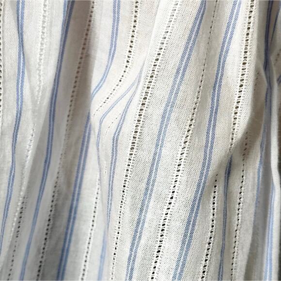 #T159 ASTR The Label REVOLVE Shelby Bell Sleeve Stripe Smocked Top $64 - Picture 13 of 15